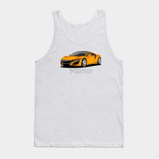 Orange Acura NSX NC1 2012 Tank Top